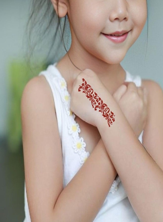 ORDERSHOCK DIY Mehndi Art Sticker Sheets for Beginners for Kids & Adults Both Sticker - Image 2